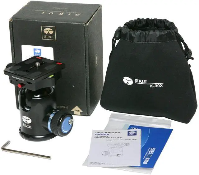 Alt view image 5 of 5 - Sirui KX-Series Aluminium Tripod Head incl. TY-Series Quick Release Plate - Black (K-30X)