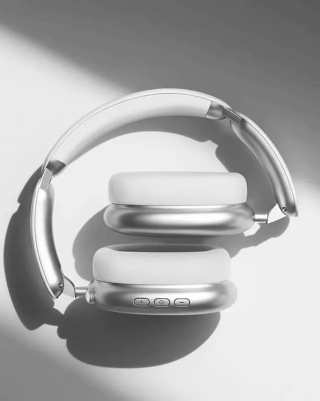Alt view image 3 of 5 - Wentronic Y02 Active Noise Cancelling Headphones, Wireless Over-Ear Bluetooth 5.4 Headphones with Microphone, 60H Playtime, Hi-Res Audio, Big Bass, Foldable Lightweight for Travel Home Office,