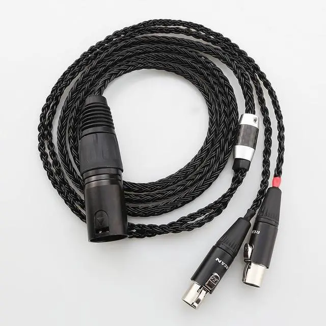 Alt view image 3 of 5 - Tirstrup HiFi 7n OCC Silver Plated Headphone Replacement Audio Upgrade Cable for Audeze LCD-2, LCD-3, LCD-4, LCD-X, LCD-XC, MM-500 (B16LCD4PIN)