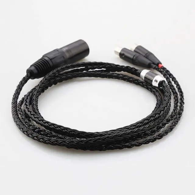 Alt view image 5 of 5 - Tirstrup HiFi 7n OCC Silver Plated Headphone Replacement Audio Upgrade Cable for Audeze LCD-2, LCD-3, LCD-4, LCD-X, LCD-XC, MM-500 (B16LCD4PIN)