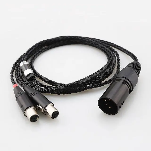 Main image of Tirstrup HiFi 7n OCC Silver Plated Headphone Replacement Audio Upgrade Cable for Audeze LCD-2, LCD-3, LCD-4, LCD-X, LCD-XC, MM-500 (B16LCD4PIN)