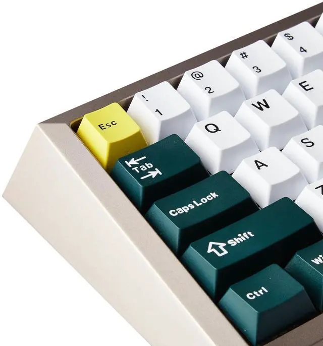 Alt view image 2 of 3 - Click Clack Hummingbird (68key, 65%) HE Switch Mechanical Keyboard (Anodized Gold)