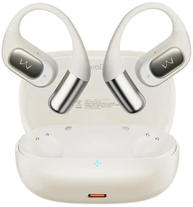 Main image of iWALK Open-Ear Headphones, True Wireless Headphones Bluetooth 5.4 Light Earbuds, Ultra Comfort Earhooks, 35H Playtimes, Clear Calls, Air Conduction Stereo Sound with 15mm Drivers for Workouts (