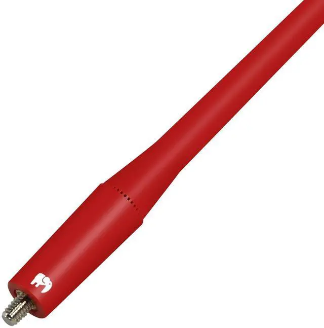 Alt view image 4 of 5 - ONE250 13" Inches Flexible Rubber Antenna, Compatible with Toyota Tundra (1999-2023), Toyota Tacoma (1995-2016), FJ Cruiser (2007-2015), Highlander - Designed for Optimized FM/AM Reception (Red)