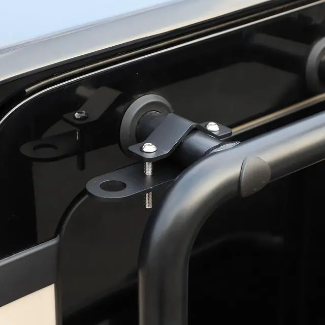 Alt view image 4 of 5 - Hudiriy Car Antenna Mount Compatible with Ineos Grenadier 2020-2026 Car CB Expansion Antenna Bracket Decorative Accessriose (Tail Ladder Antenna Bracket)