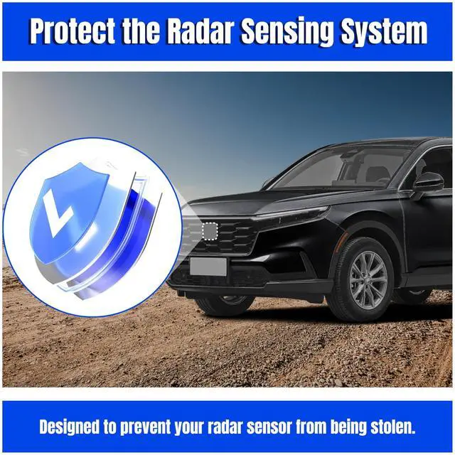 Alt view image 4 of 5 - CRV Radar Sensor Protector for Honda CR-V 2023-2025Anti-Theft Distance Sensor Protector Cover with Screws, Set of 1