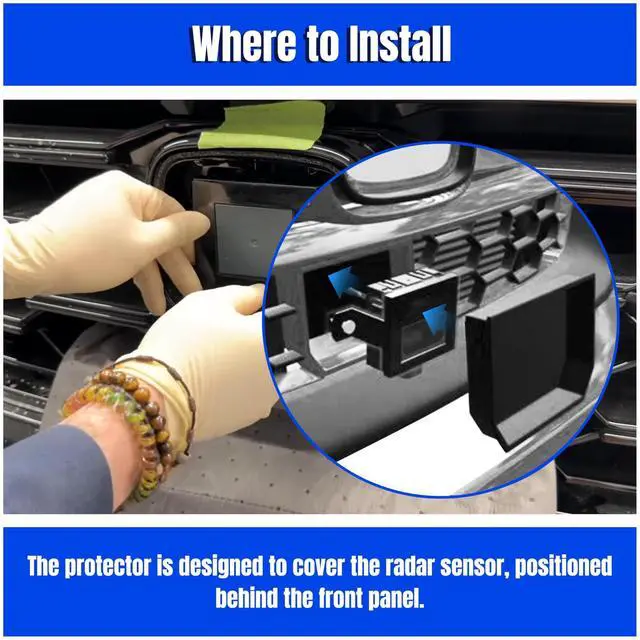 Alt view image 5 of 5 - CRV Radar Sensor Protector for Honda CR-V 2023-2025Anti-Theft Distance Sensor Protector Cover with Screws, Set of 1