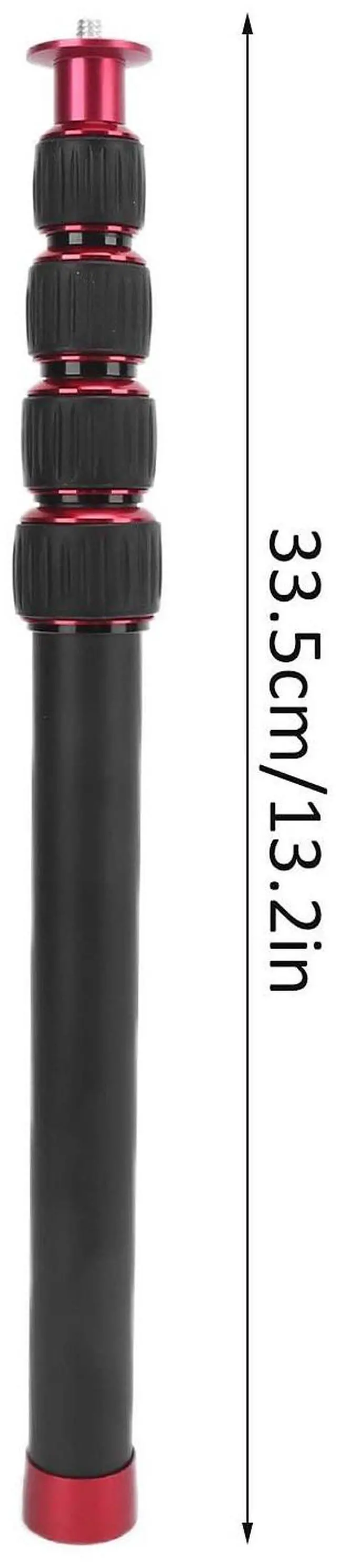 Alt view image 2 of 4 - Decumeby Tripod Extension Rod Durable Monopod Extension Tube with Knob Lock System for Camping LR-255 Black for Tripod 1/4in Screw