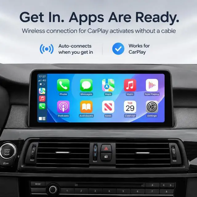 Alt view image 4 of 5 - XMOLINK 10.25" Compact Modern CarPlay & Android Auto Display for BMW X1 2016-2017 NBT, Linux Touchscreen Upgrade Screen, F48, iDrive Retained