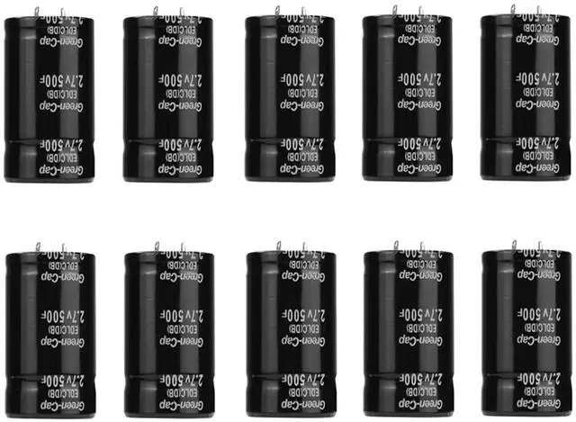 Main image of JUNJIAHUAYUE 10x 2.7V 500F 35x60mm Automotive Rectifier Capacitors