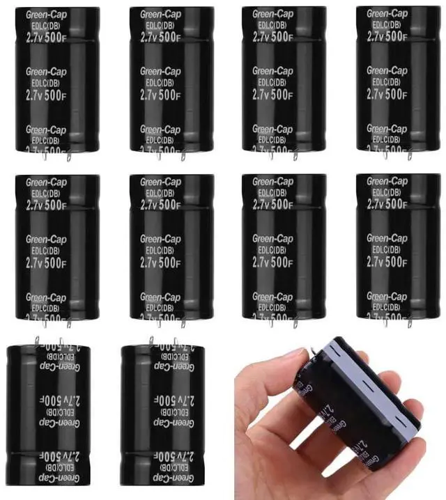 Alt view image 2 of 4 - JUNJIAHUAYUE 10x 2.7V 500F 35x60mm Automotive Rectifier Capacitors