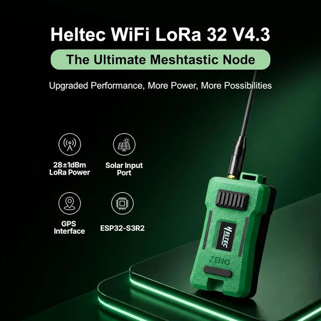 Alt view image 2 of 5 - Reeseephelte Meshtastic LoRa V4 Development Board with Case