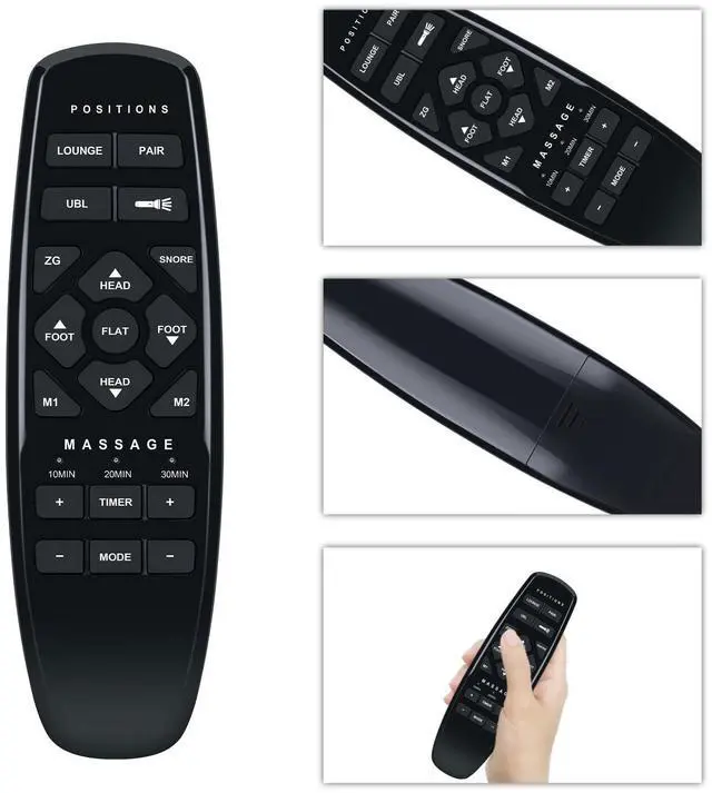 Alt view image 5 of 5 - RYQIF Replacement Remote Control fits iDealBed iQ5 Luxury Hybrid Mattress and Adjustable Bed Sleep System