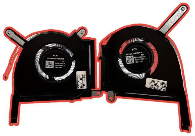 Main image of VoltaGuru New Laptop CPU+GPU Cooling Fans for Asus TUF A15 FA507NU, FA507NV, FA507RM, FA507RR, FA507RW, FA507XI, FA507XU, FA507XV, FX507VI, FX507VU, PN:DFSCK22D05883E, DFSCK22115181E, 12V 1A