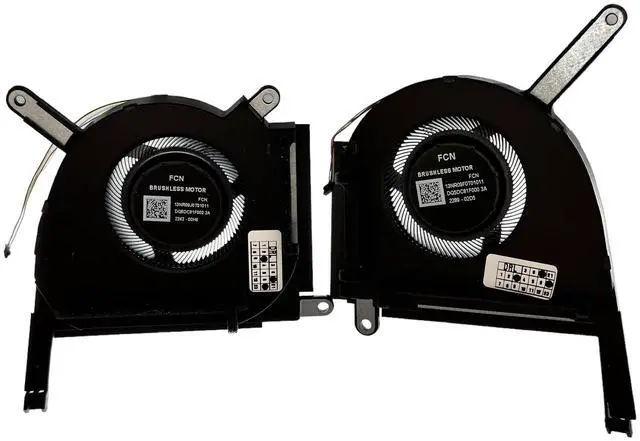 Alt view image 5 of 5 - VoltaGuru New Laptop CPU+GPU Cooling Fans for Asus TUF A15 FA507NU, FA507NV, FA507RM, FA507RR, FA507RW, FA507XI, FA507XU, FA507XV, FX507VI, FX507VU, PN:DFSCK22D05883E, DFSCK22115181E, 12V 1A