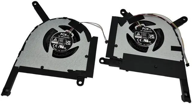 Alt view image 3 of 5 - VoltaGuru New Laptop CPU+GPU Cooling Fans for Asus TUF A15 FA507NU, FA507NV, FA507RM, FA507RR, FA507RW, FA507XI, FA507XU, FA507XV, FX507VI, FX507VU, PN:DFSCK22D05883E, DFSCK22115181E, 12V 1A