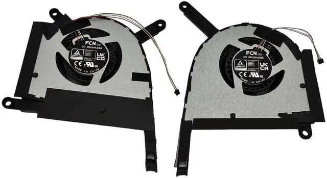 Alt view image 2 of 5 - VoltaGuru New Laptop CPU+GPU Cooling Fans for Asus TUF A15 FA507NU, FA507NV, FA507RM, FA507RR, FA507RW, FA507XI, FA507XU, FA507XV, FX507VI, FX507VU, PN:DFSCK22D05883E, DFSCK22115181E, 12V 1A