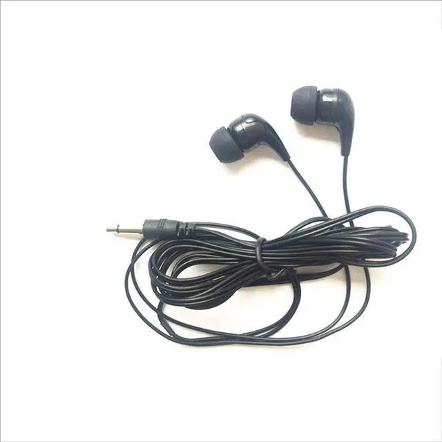 Alt view image 4 of 4 - Saidbuds 100 Pack Bulk Earbuds Headphones Classroom Student Testing Ear Buds Kids Bulk Headphones Disposable Earbuds Individually Wrapped for Schools, Libraries, Hospitals (Black)