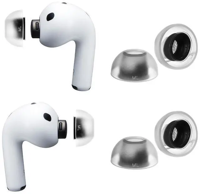Main image of AZLA SednaEarfit MAX for AirPods Pro 3 Replacement Ear Tips for Apple AirPods Pro 3, Medical Silicone Eartip with Pressure-Free Matte Finish, 12H Micro Mesh Filter for Original So
