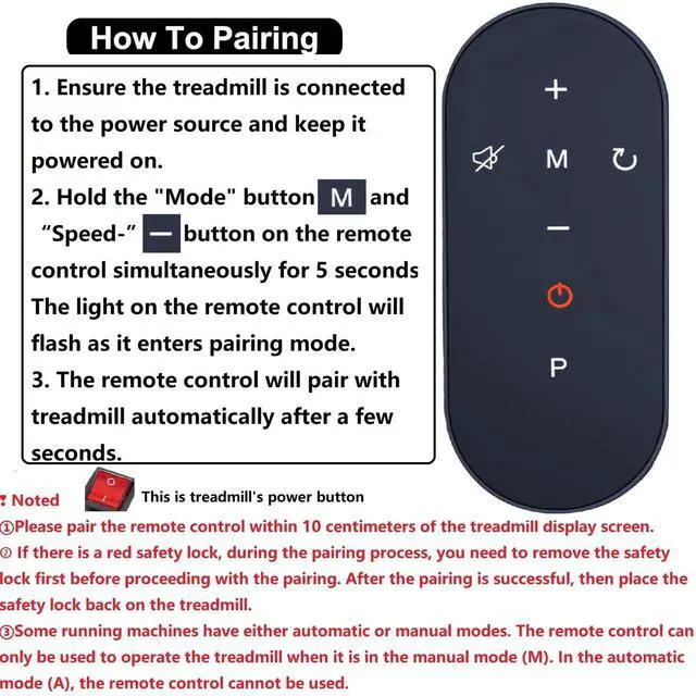 Alt view image 3 of 5 - WDZP New Walking Pad Replacement Remote Control fit for Goplus 3-in-1 Treadmill KBR-JK31, XMKEY XMK-Q25-3-WHITEOnly for White Treadmill