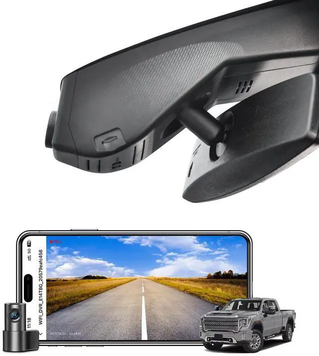 Main image of mangoal 4K Front & 2K Rear 2 Channel HDR Dash Cam, Dual STARVIS 2 IMX678 IMX675 for GMC Sierra 1500 2019-2021, 1500 Limited 2022 and HD 2020-2023 (Model A), 5GHz WiFi, GPS, 128GB Card