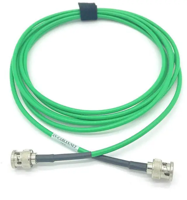 Alt view image 3 of 3 - AV-Cables 3G/6G HD SDI Mini RG59 BNC Cable - Belden 1855a (15ft, Green)