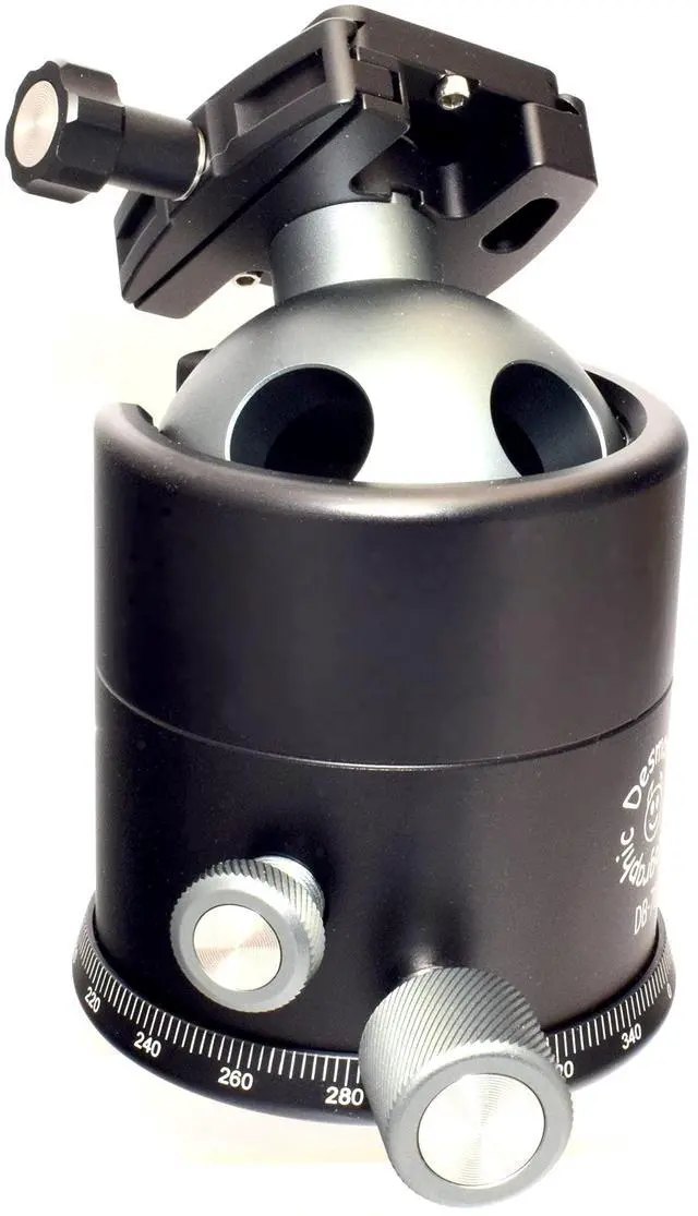Alt view image 2 of 2 - Desmond DB-70 70mm Ball Head Arca Compatible w Pan Lock & DRC-60 Rapid Clamp for Tripod
