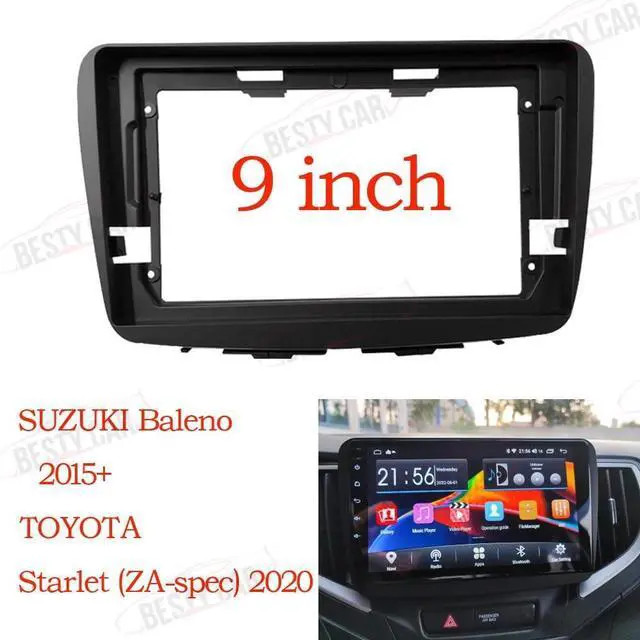 Alt view image 2 of 5 - Fits for Suzuki Baleno 2015-2018 Car Radio Stereo Fascia Frame Double DIN 9 inch Dash Installation Mounting Kit