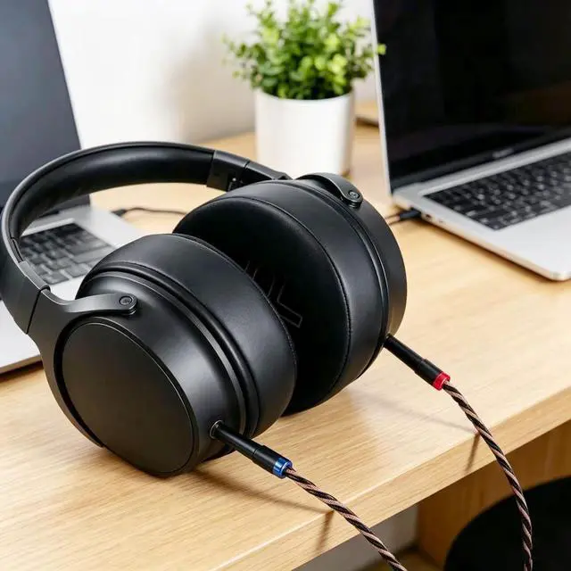 Alt view image 4 of 5 - FAAEAL Monitor Headphone Cable,8N OFC German Copper AUX Cord Compatible with Hifiman HE400SE HE-350 MEZE 105 AER 109 Pro Sony MDR Z1R Headset for Musicians Audiophiles 6.35mm