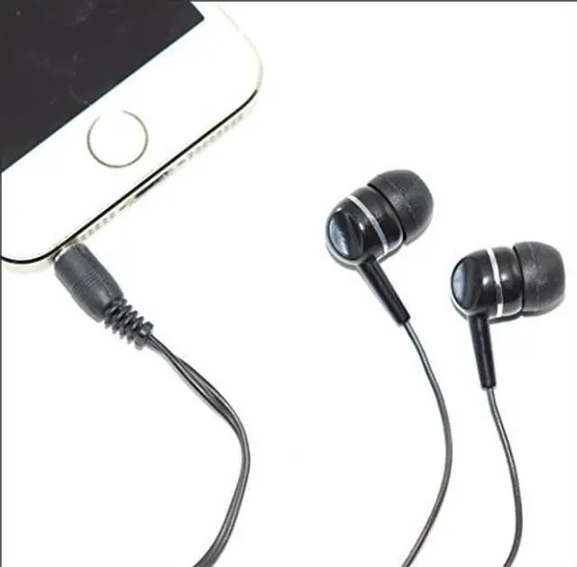 Alt view image 2 of 5 - SmithOutlet 100 Pack Low Cost Earbuds in Bulk ^^ Model SG-ID3-100 ^^ Wired 3.5 MM Jack Connectivity ^^ for Schools, Classrooms, Students, Libraries