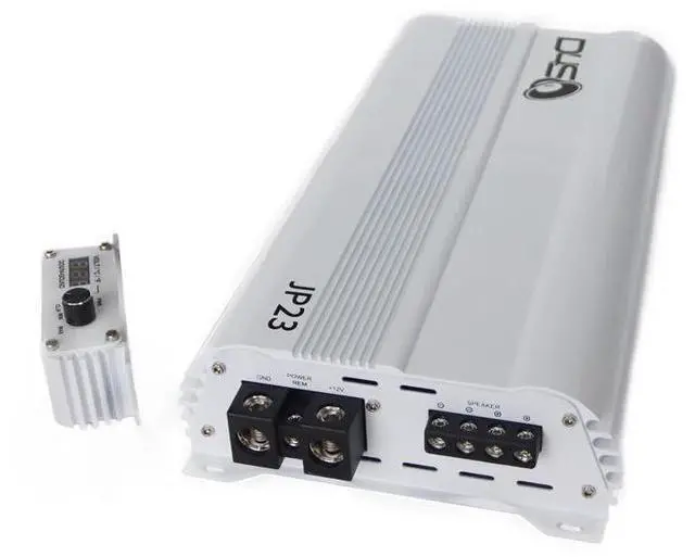 Main image of DOWN4SOUND JP23 V2 White Gloss ^^ Monoblock Amplifier - 2800W RMS, 1-Ohm Stable, Linkable for Car Audio Systems, High-Performance Bass Amplifier for 2800W Subwoofer Setup