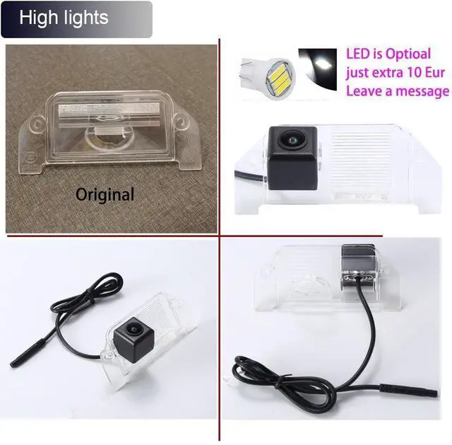 Alt view image 3 of 5 - Car Backup Camera, Waterproof Reverse Camera 170 Wide View Angel Rear View Camera for 2006-2014 Dodge Charger/2008-2014 Dodge Challenger/2005-2008 Dodge Magnum
