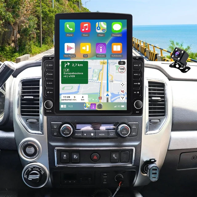 Main image of 4Core 64G Android 14 Car Radio for Nissan Titan 2017-2024 with Wireless CarPlay and Android Auto, 9.7 Inch 2 Din Touchscreen for Titan Car Stereo Head Unit w/Bluetooth GPS WiFi FM Mirror Link C