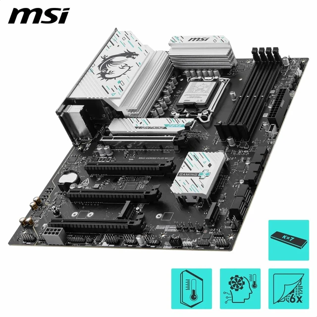 Alt view image 4 of 5 - MSI MB B860 GAMING PLUS WIFI SOCKET 1851 DDR5 8600MHZ(OC) 3xM.2 1x TB4 HDMI DISPLAY 5G LAN WIFI 7 ATX