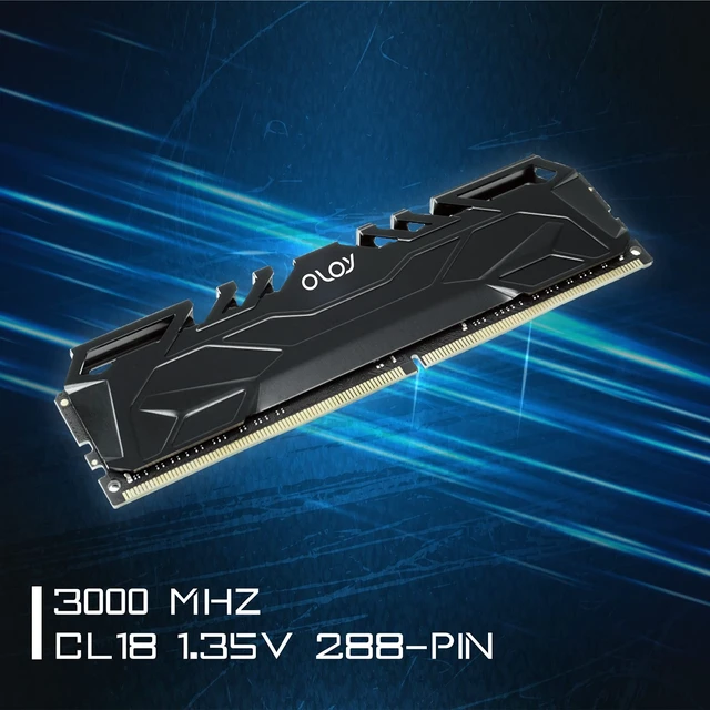 Alt view image 4 of 5 - OLOy DDR4 RAM 16GB (2x8GB) 3000 MHz CL16 1.35V 288-Pin Desktop Gaming UDIMM (MD4U083016BJDA)