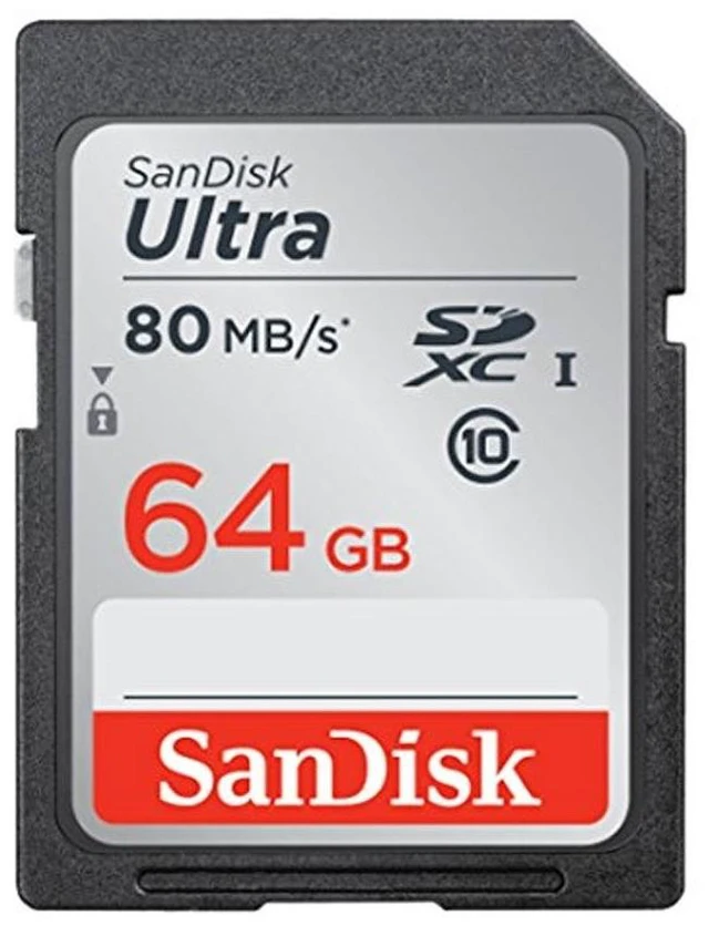 Main image of Sandisk Ultra SDXC 64GB 80MB/S C10 Flash Memory Card (SDSDUNC-064G-AN6IN)