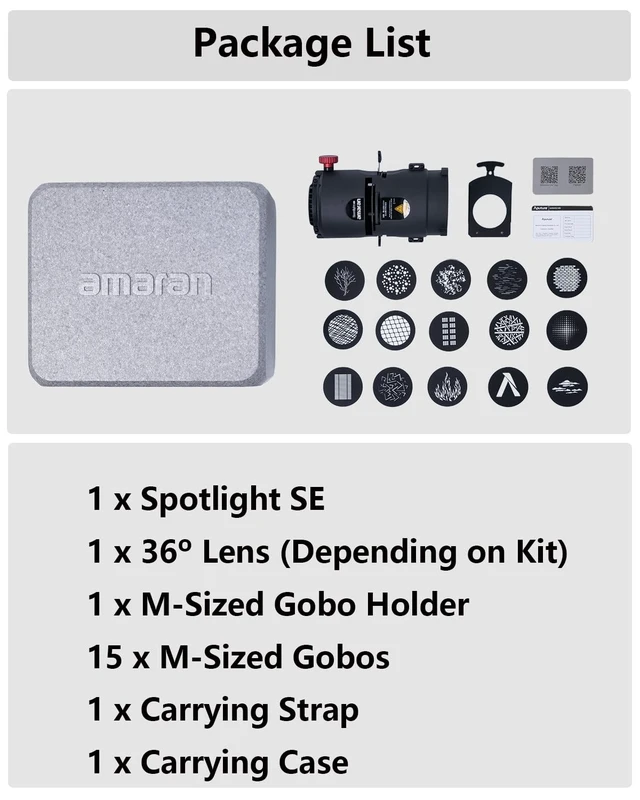Alt view image 2 of 5 - amaran Spotlight SE 36Lens kit Lighting Modifier for amaran 150c 300c