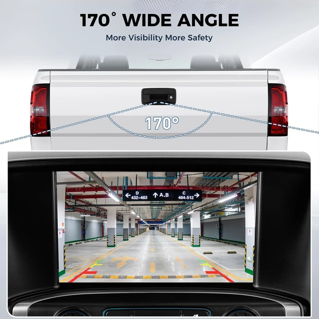 Alt view image 4 of 5 - Backup Camera fit for Chevy Silverado, GMC Sierra 1500 2016-2019
