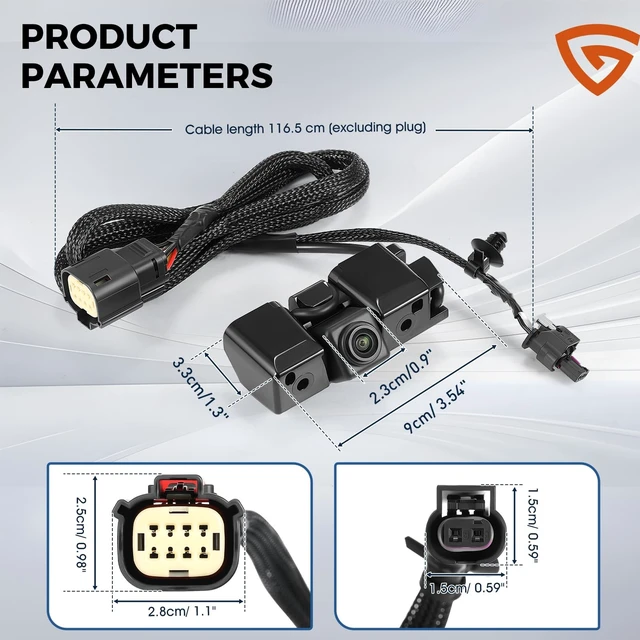 Alt view image 5 of 5 - Backup Camera fit for Chevy Silverado, GMC Sierra 1500 2016-2019