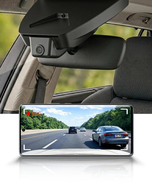 Main image of Fitcamx 4K Dash Cam Suitable for Toyota Corolla Cross 2023-2026 Hybrid (NOT for Corolla), OEM Factory Look, UHD 2160P Video, WiFi & APP, Loop Recording, Collision Detection, Plug & Play, 64GB Card