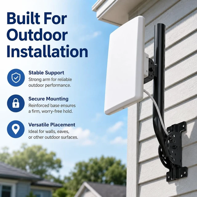Alt view image 5 of 5 - Universal Wireless Bridge Mount, 4-Pack Antenna Pole Mounting Bracket