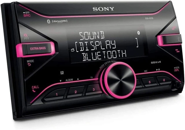 Alt view image 4 of 5 - Sony DSX-B700 Double-DIN Media Receiver with Dual Bluetooth, SiriusXM Ready, Front USB, FLAC, 10-Band EQ + SXV300V1 SiriusXM Vehicle Tuner Bundle