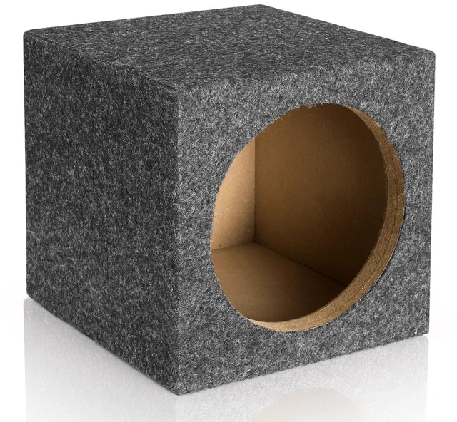 Main image of Facmogu 6.5" Gray Carpet Speaker Enclosure, Subwoofer Unloaded Box