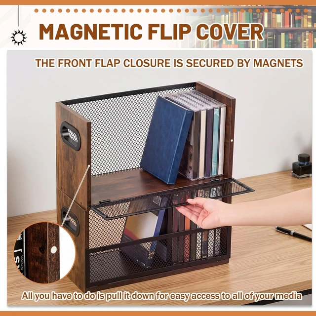 Alt view image 3 of 5 - Geelin 2 Pack Stackable DVD Storage Rack, CD/DVD Storage Organizers