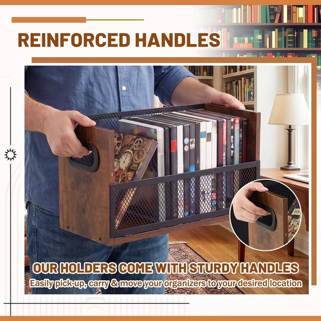 Alt view image 5 of 5 - Geelin 2 Pack Stackable DVD Storage Rack, CD/DVD Storage Organizers