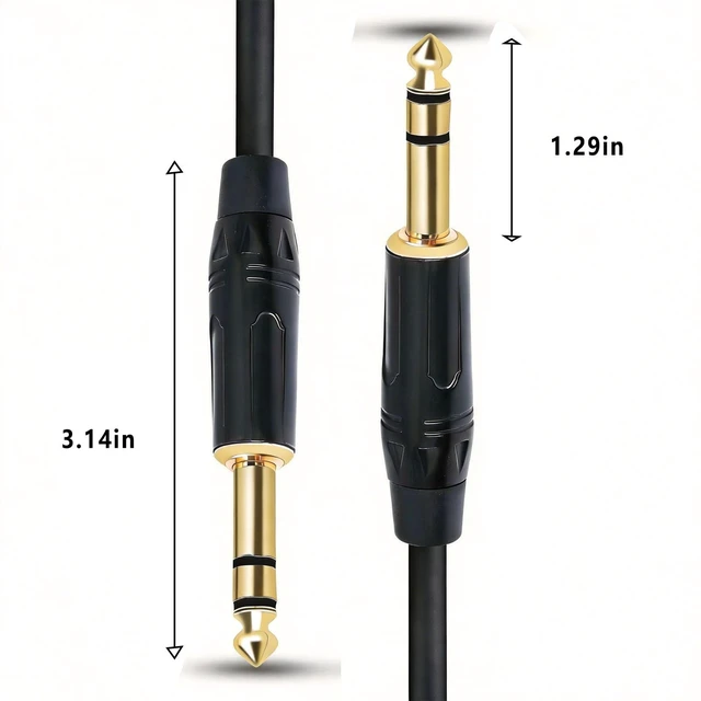 Alt view image 2 of 5 - LCXUKNO 1/4-Inch TRS Instrument Cable, 5.5 yards/197 in
