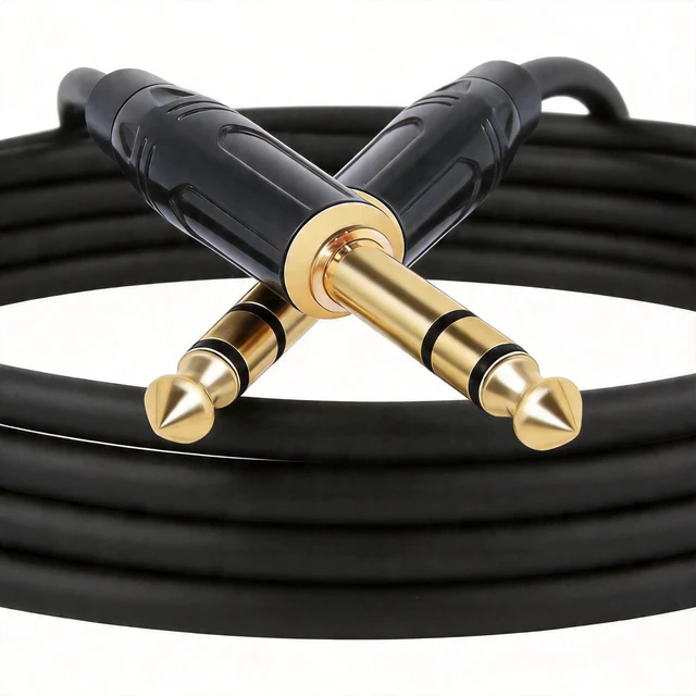 Main image of LCXUKNO 1/4-Inch TRS Instrument Cable, 5.5 yards/197 in