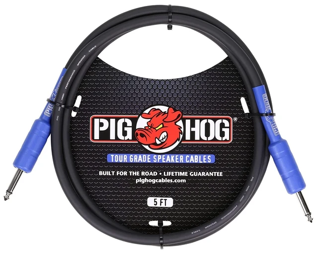 Alt view image 2 of 2 - 2-Pack Pig Hog PHSC5 8mm Tour Grade Speaker Cable, 5ft
