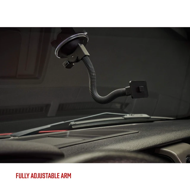 Alt view image 5 of 5 - Bully Dog 40400-102 T-Slot Universal Windshield Mount for GT & WatchDog Adhesive-Free Suction Cup, Flexible Adjustable Neck, Secure Hands-Free Viewing