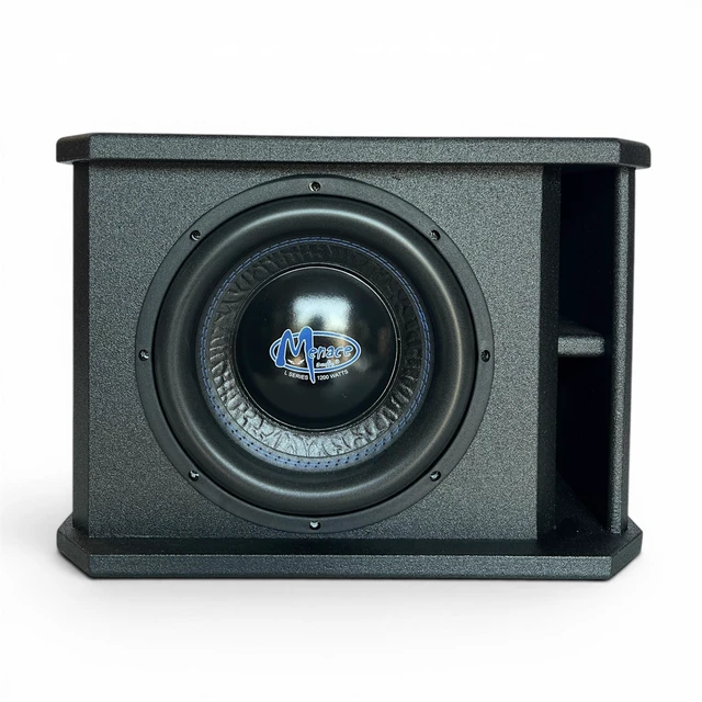 Alt view image 3 of 5 - MENACE AUDIO BASSARMOR 10" Loaded Subwoofer Enclosure SVB1004-N-AR